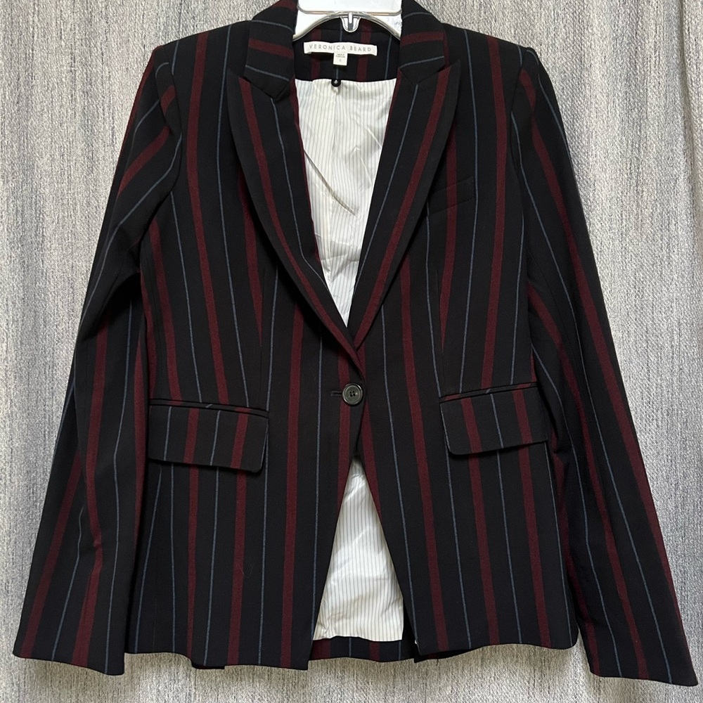 Veronica Beard Cutaway Dickey Jacket Blazer